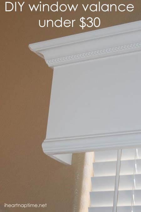 Wood window clearance cornice