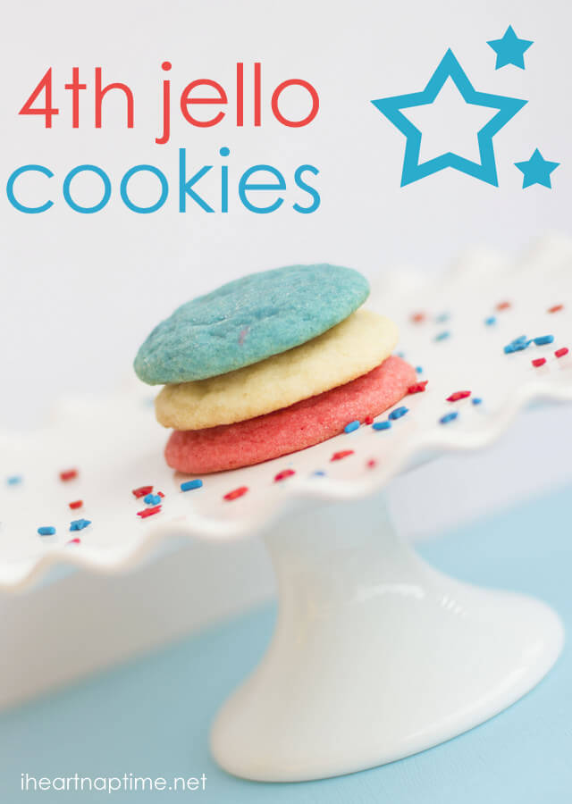 fourth of july jello cookies