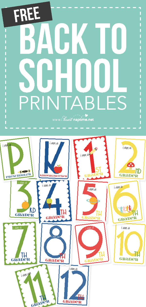 back to school printables 