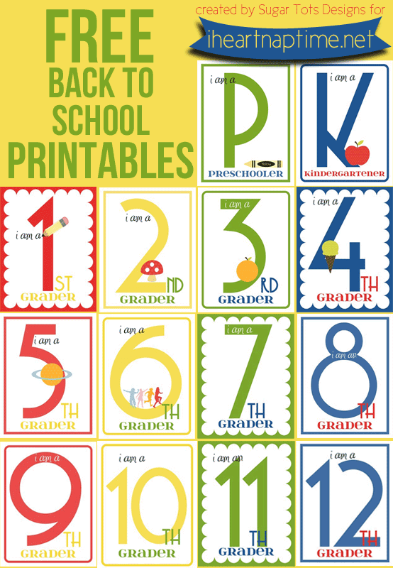 Free Printable Back to School Sign