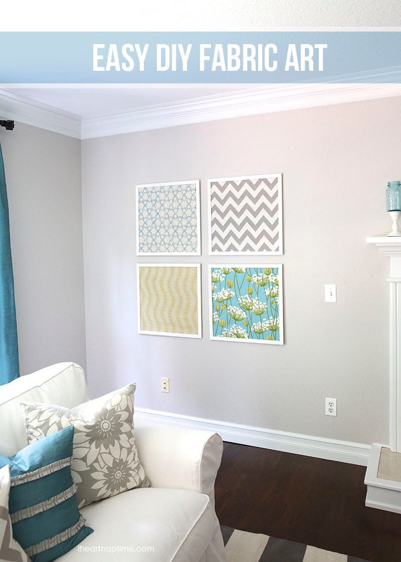 Easy DIY fabric art