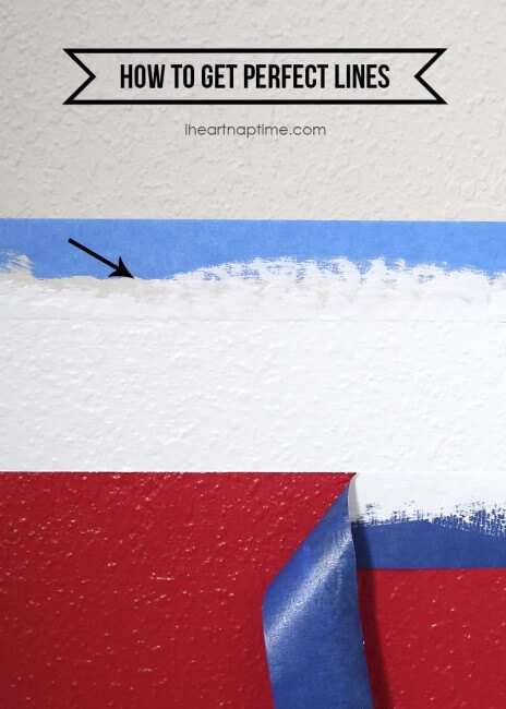 How to get perfect lines when painting stripes