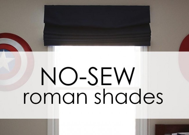 EASY no-sew roman shades 