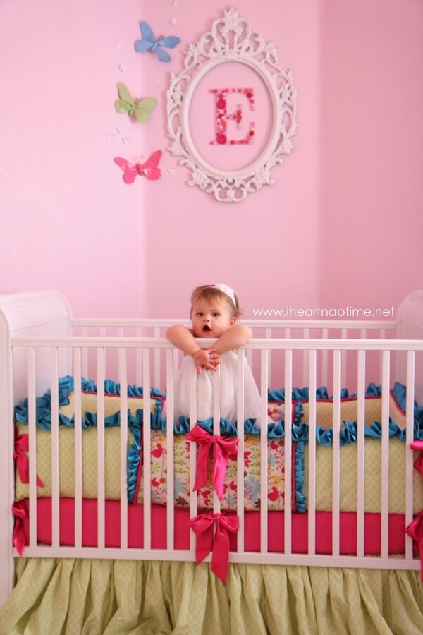 Pink nursery reveal! {DIY}