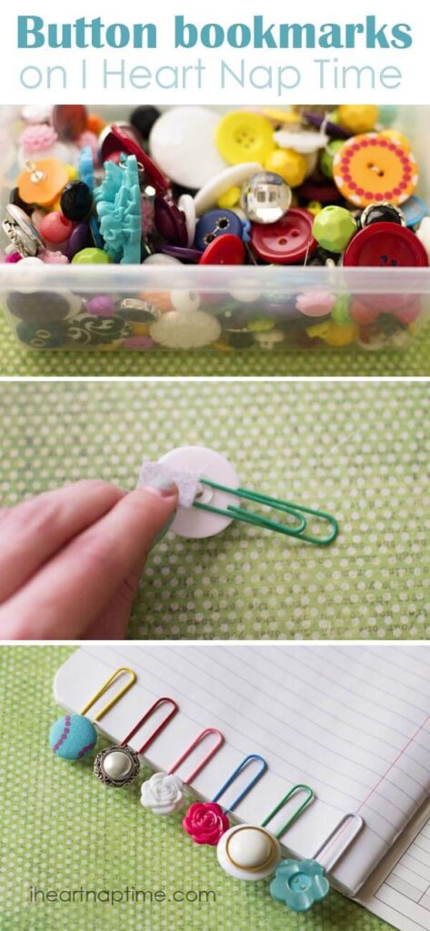 Bookmark Button Examples Simple and cute Button bookmarks - {TUTORIAL}