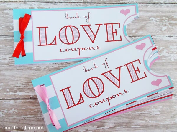 Love Coupon Book free printable on iheartnaptime.com