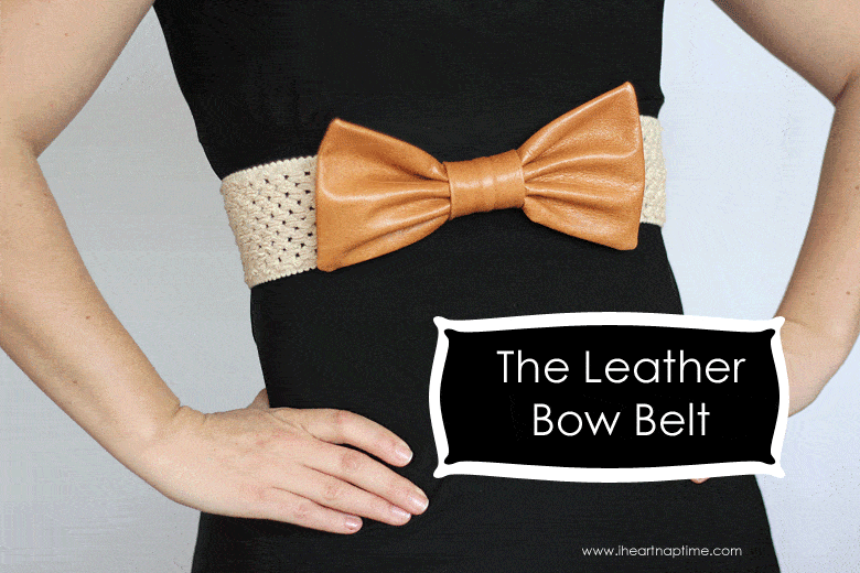 The Leather Bow Belt
