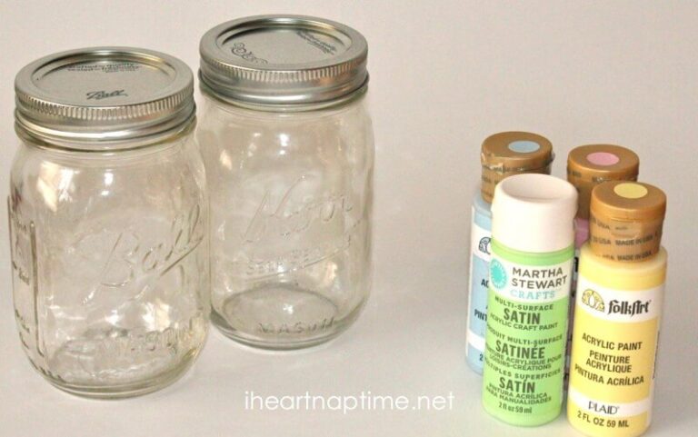 DIY Spring Mason Jars and Free Tags - The Inspiration Board