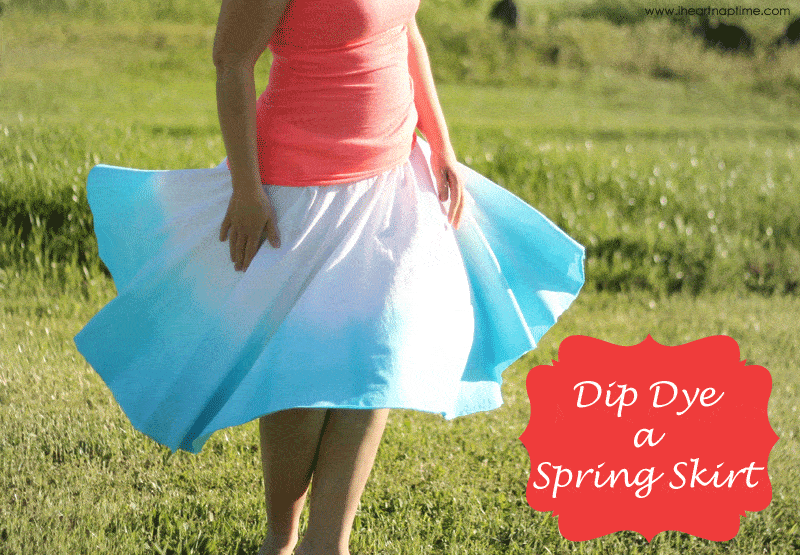 Dip Dye a Spring Skirt
