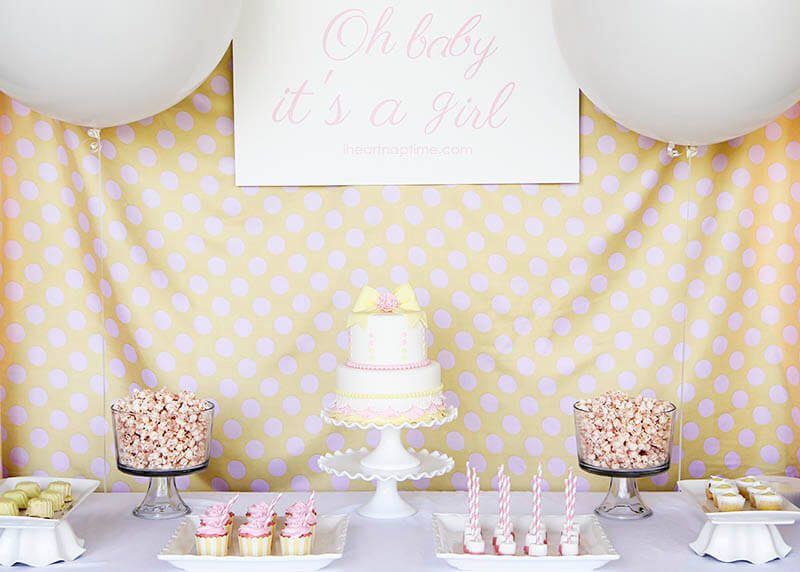 Pink baby shower