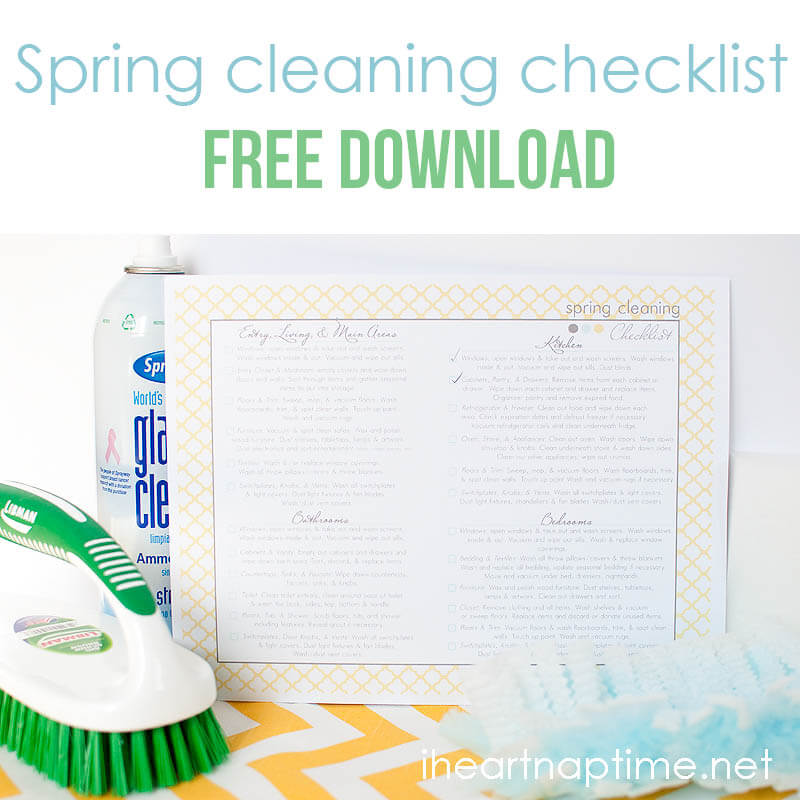 Printable Spring Cleaning Checklist