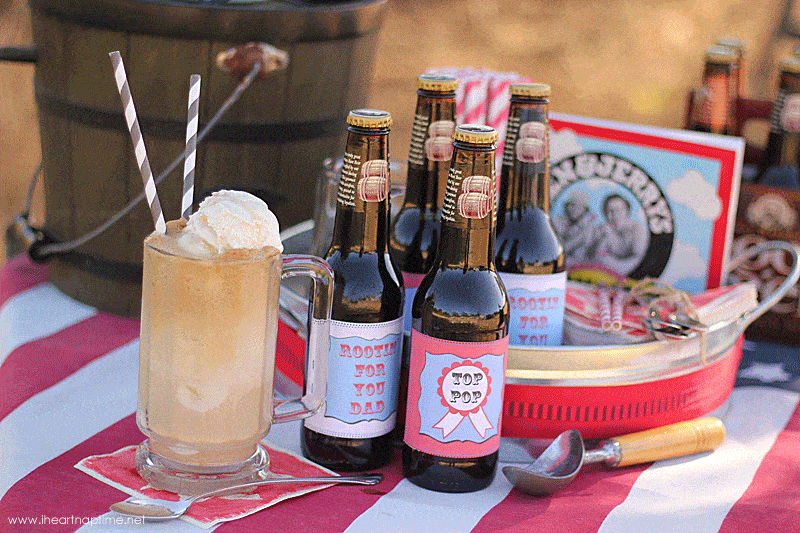 Printable Labels to make a super fun Root Beer Float Kit! 
