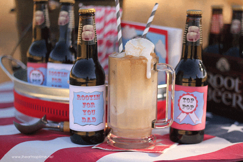 Printable Labels to make a super fun Root Beer Float Kit! 