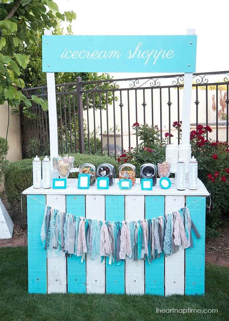 DIY ice cream stand