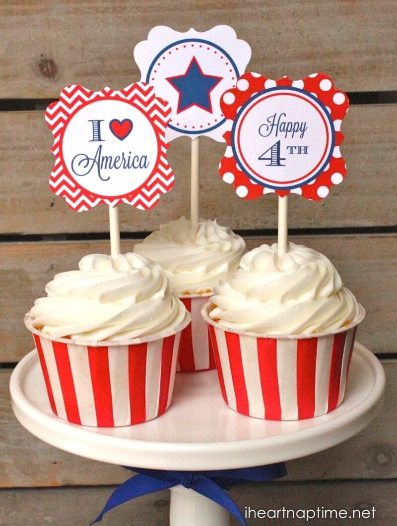 Patriotic Party Circles free download + printable blog hop