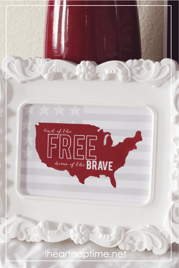 I love this fourth of July print! Free at I heart naptime.