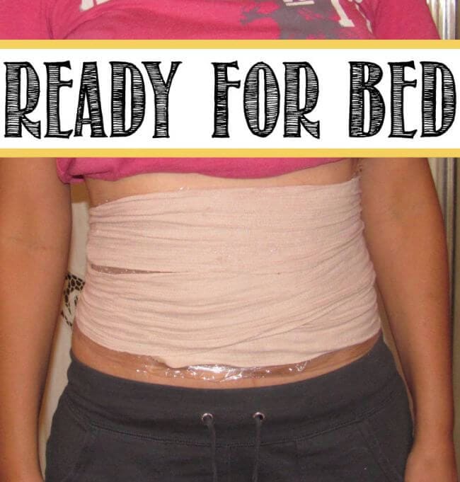 DIY Body Wrap on I Heart Nap Time ... lose up to 1-2 inches overnight! 
