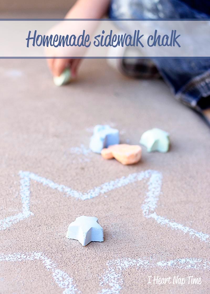 3-Ingredient Homemade Sidewalk Chalk - The Inspiration Board