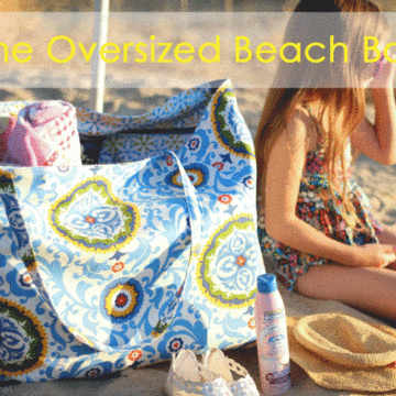 Oversized Beach Bag Tutorial