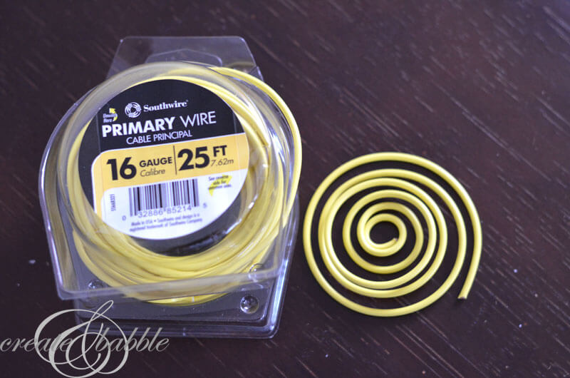 yellow wire in packaging 