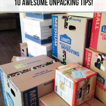 10 awesome unpacking tips on iheartnaptime.com