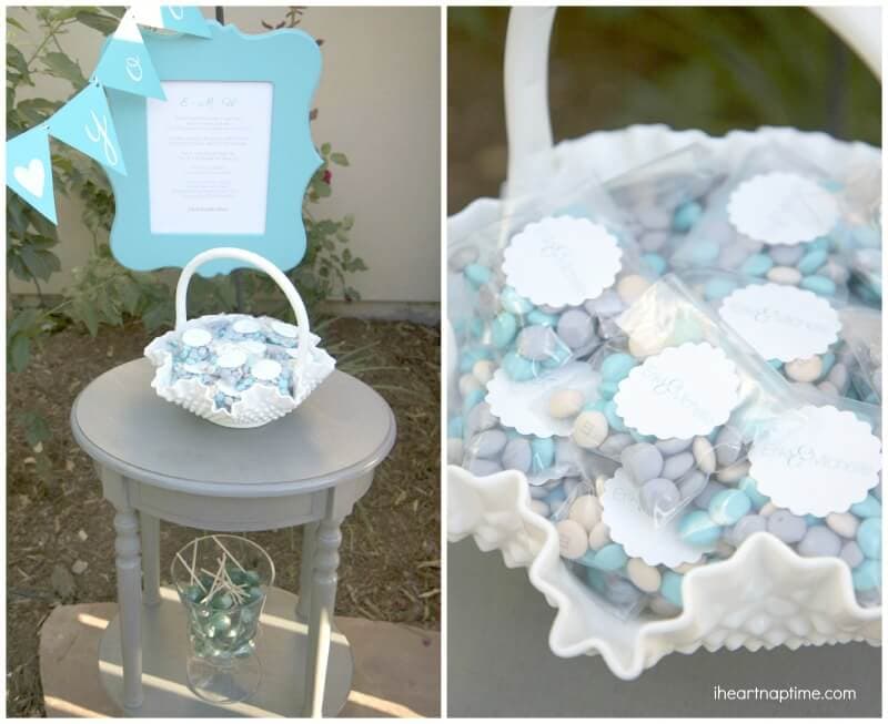 Grey and turquoise DIY wedding by I Heart Nap Time