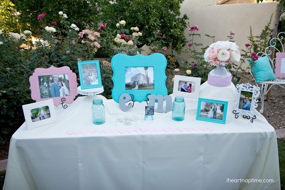 Grey and turquoise DIY wedding by I Heart Nap Time
