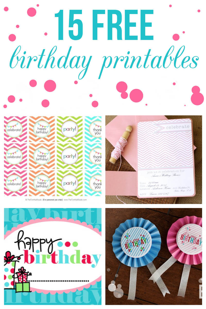 15 Free Birthday Printables The Inspiration Board