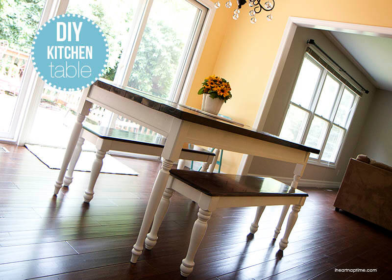DIY farmhouse kitchen table header