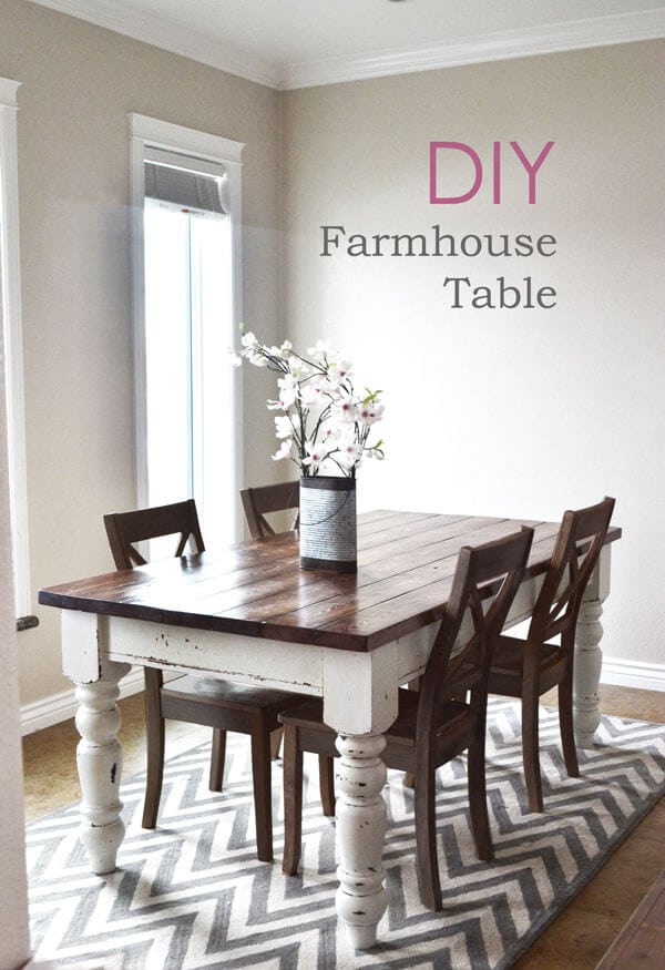 DIY farmhouse table