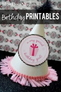 15 free birthday printables - The Inspiration Board