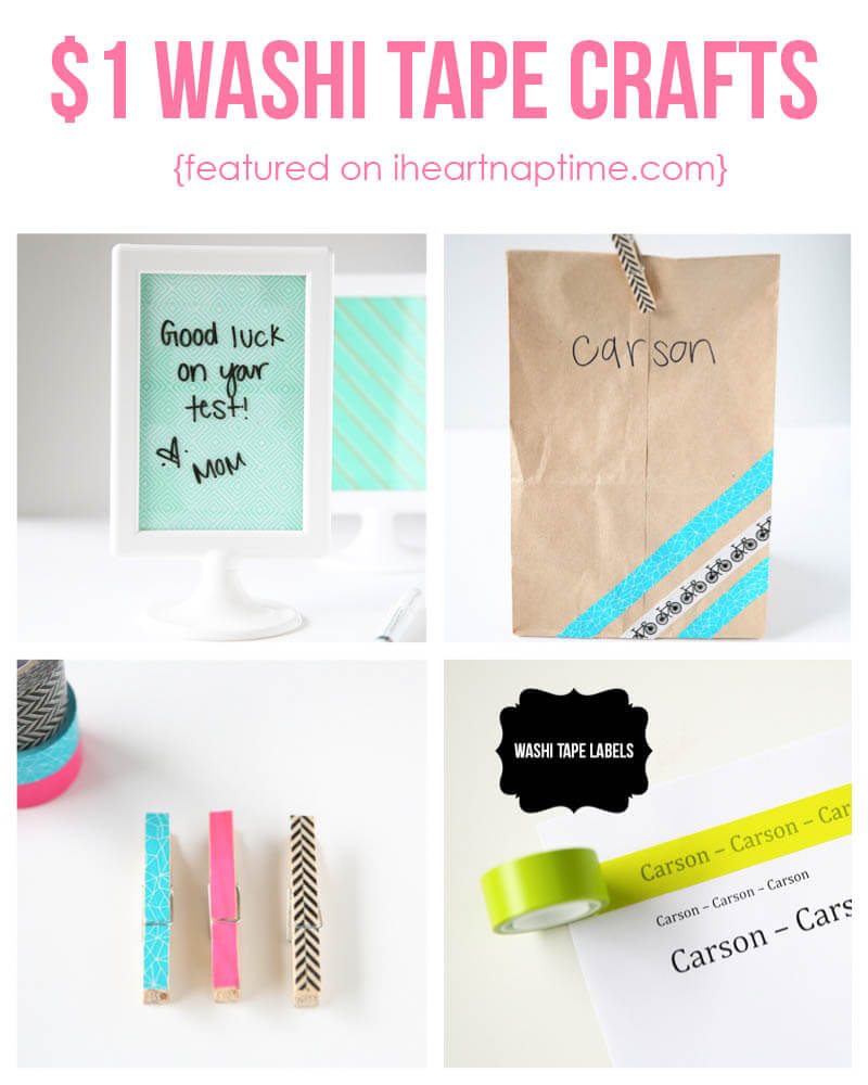 Cute and easy $1 washi tape crafts - The Inspiration Board