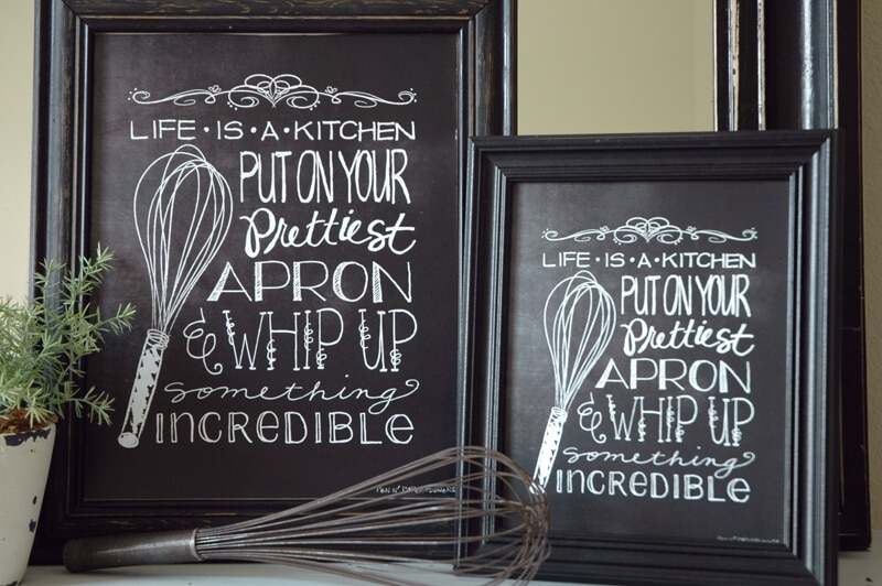 Adorable chalkboard kitchen art free download ...LOVE this!