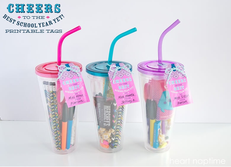 "Cheers to the Best School Year Ever!" Printable Tag