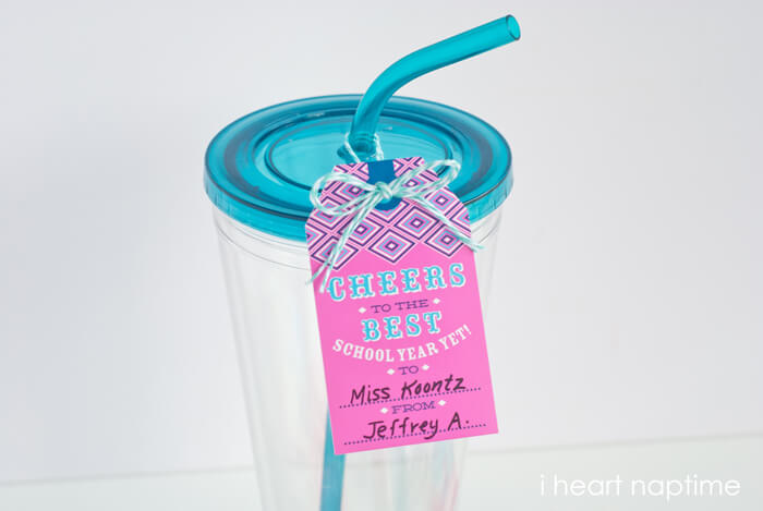 "Cheers to the Best School Year Ever!" Printable Tag