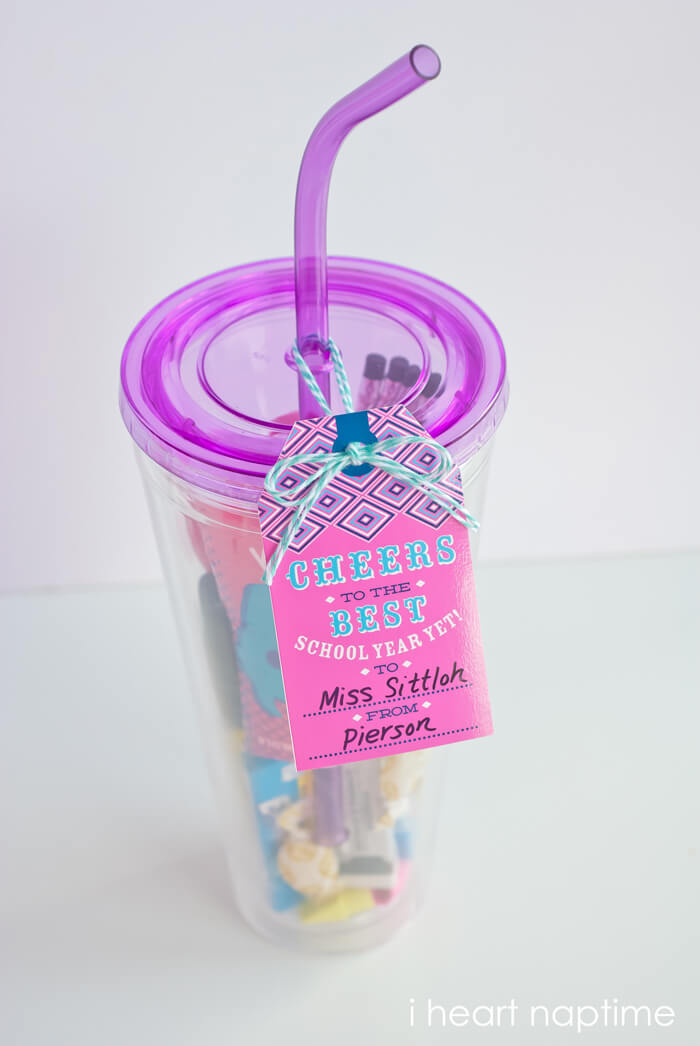 "Cheers to the Best School Year Ever!" Printable Tag