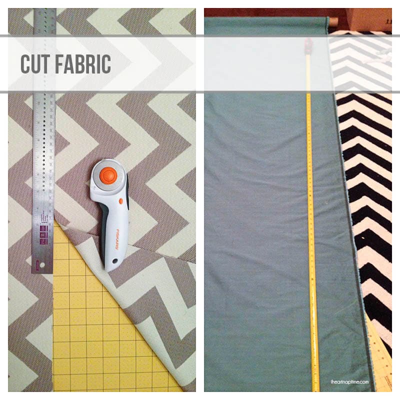 cutting fabric - DIY curtains