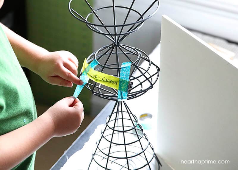 kids washi tape craft