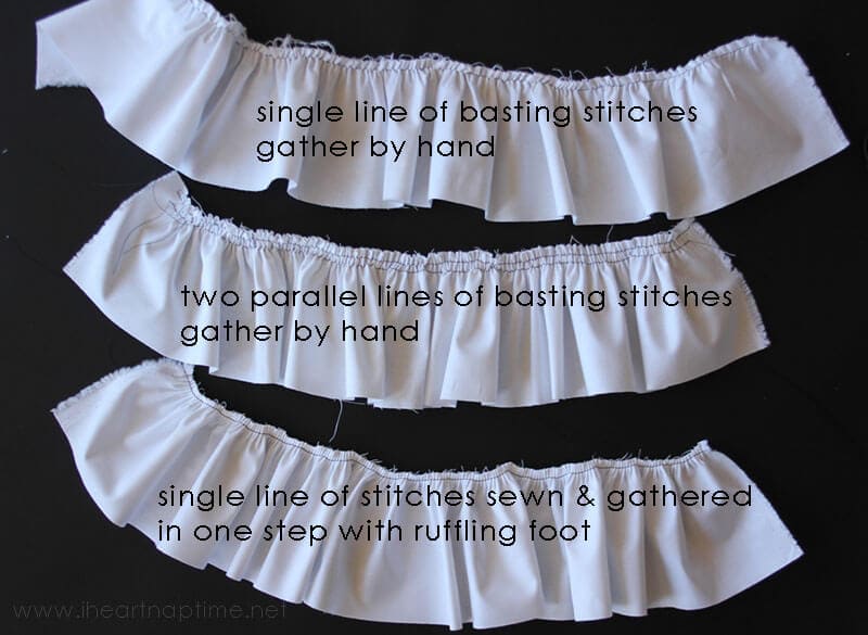 Four Methods to Sew a Ruffle