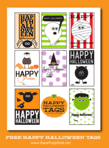 FREE Printable Halloween Gift Tags - The Inspiration Board