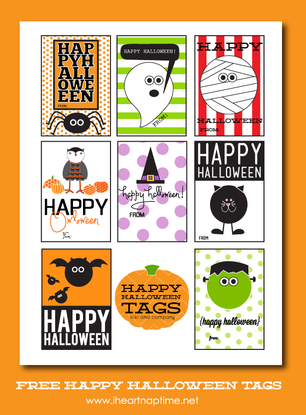 free halloween tags at iheartnaptime.net