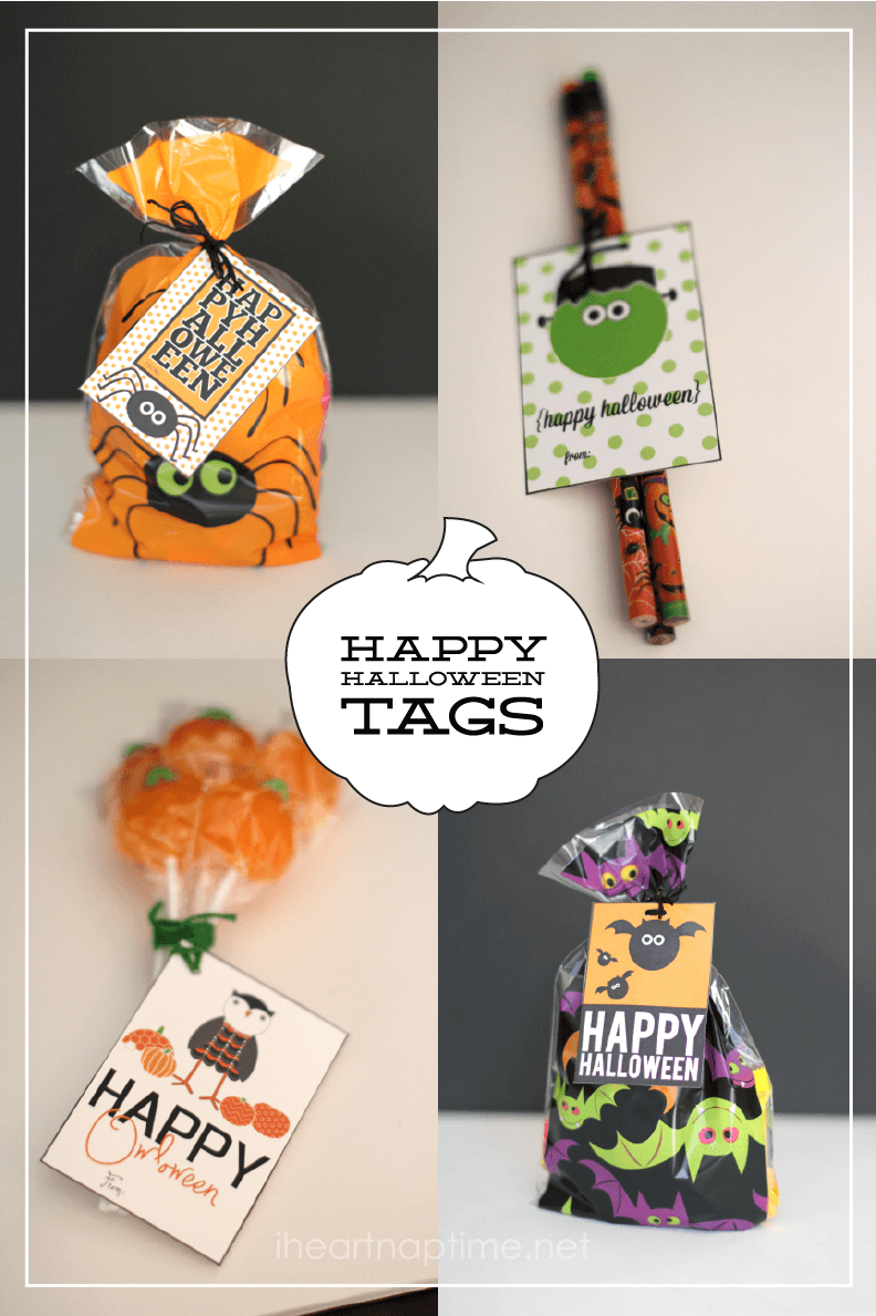 free halloween tags. 8 styles!