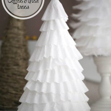 DIY coffee filter trees on iheartnaptime.net ...make these gorgeous Christmas trees for less than a buck!