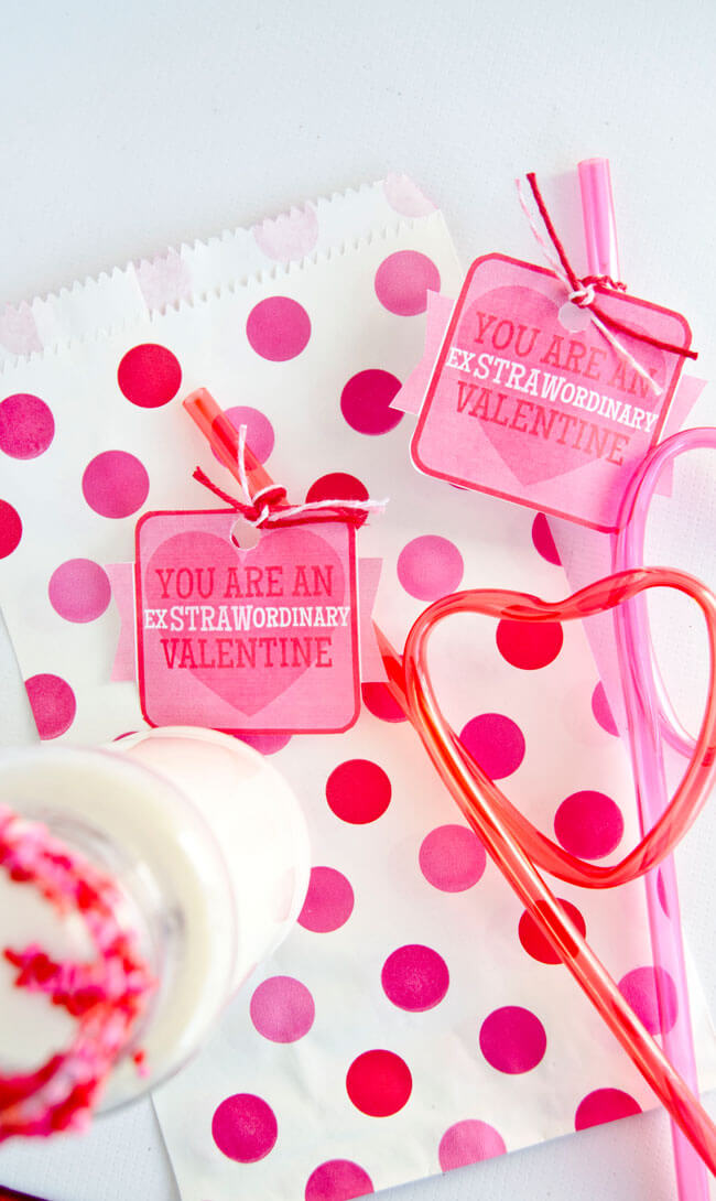 You Are An ExSTRAWordinary Valentine Free Printable