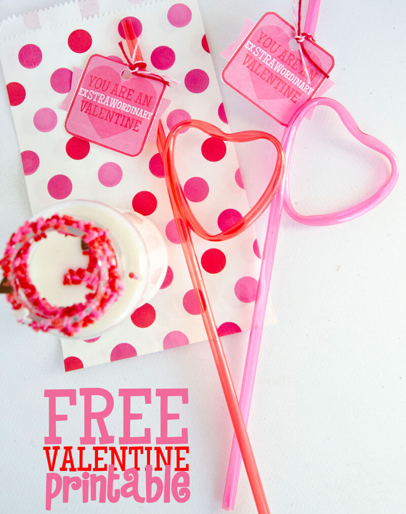 You Are An ExSTRAWordinary Valentine FREE PRINTABLE