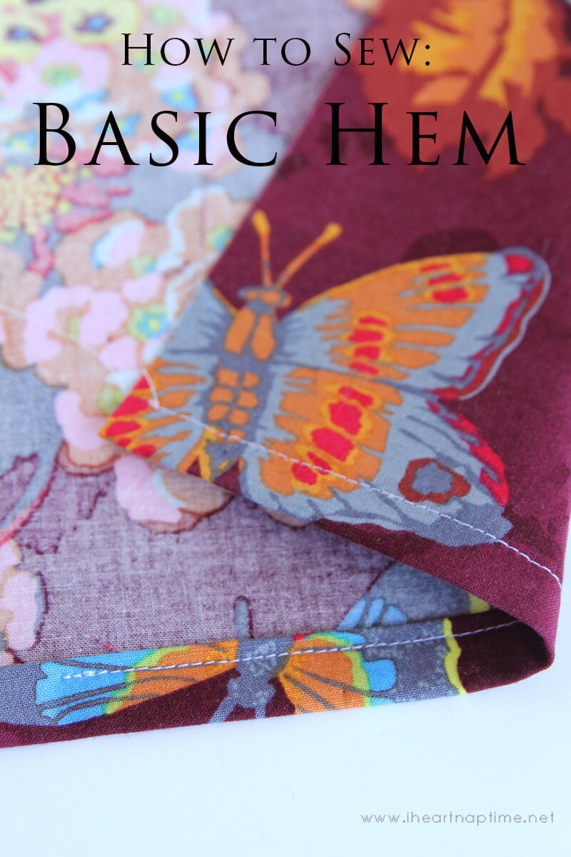 How to Sew a Basic Hem