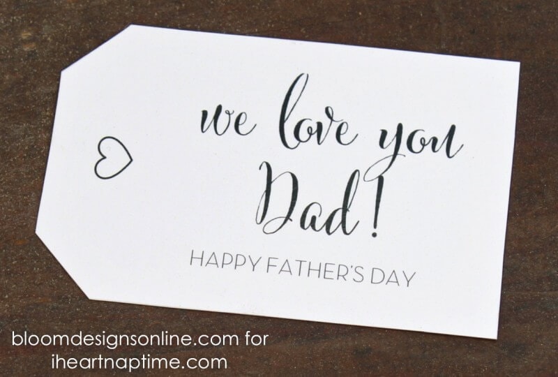 father's day gift tags on iheartnaptime.com
