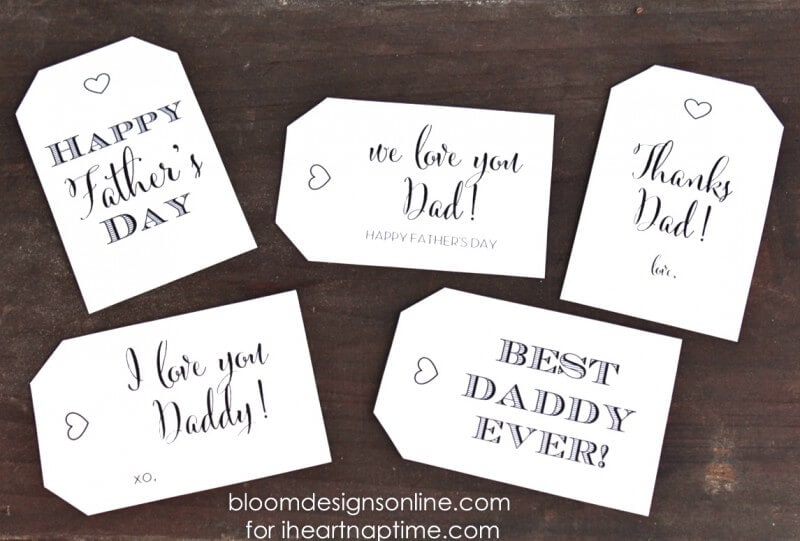 father's day gift tags on iheartnaptime.com