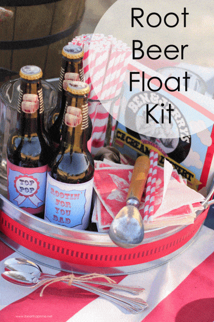 Printable Labels to make a super fun Root Beer Float Kit!
