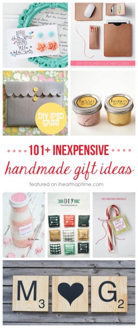 101+ inexpensive handmade Christmas gifts on iheartnaptime.com